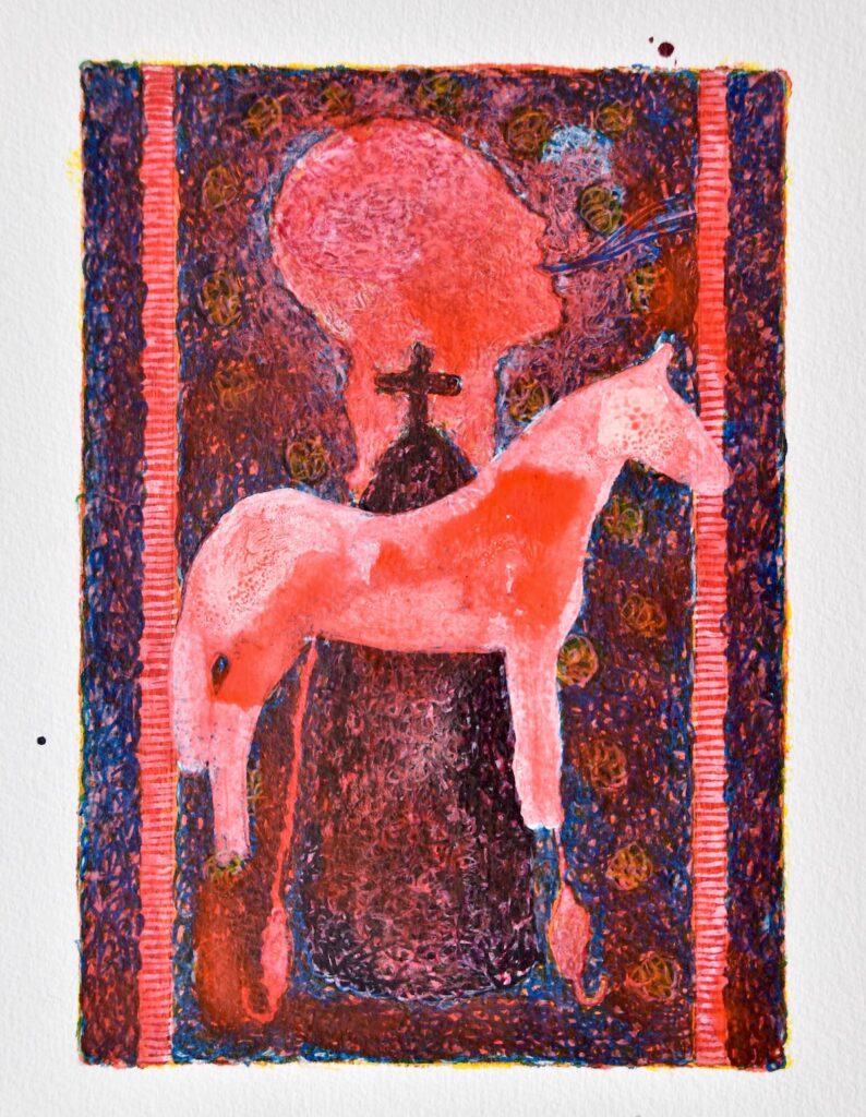 Série des chevaux - rouge